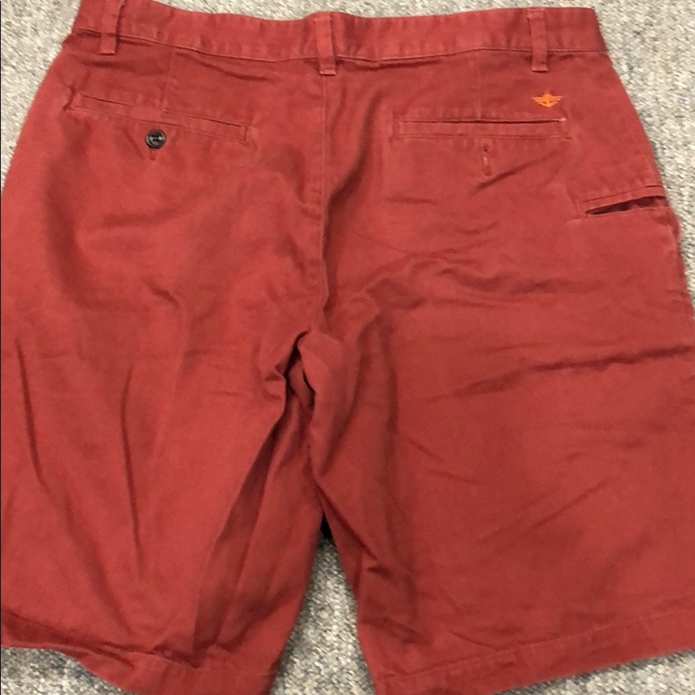 🚢EUC Dockers Men’s Shorts Size 34 Burgundy - Picture 5 of 6